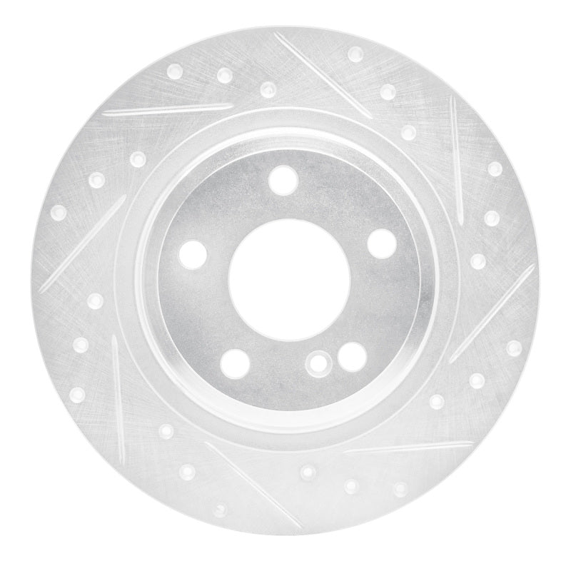 R1 Concepts R1 12-20 Mercedes-Benz SLK250 Rear Right Drilled & Slotted Silver Brake Rotor