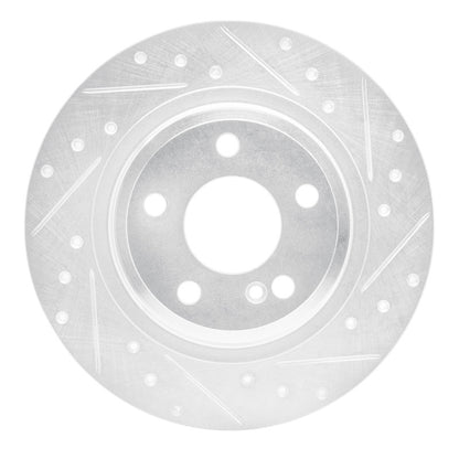 R1 Concepts R1 12-20 Mercedes-Benz SLK250 Rear Right Drilled & Slotted Silver Brake Rotor
