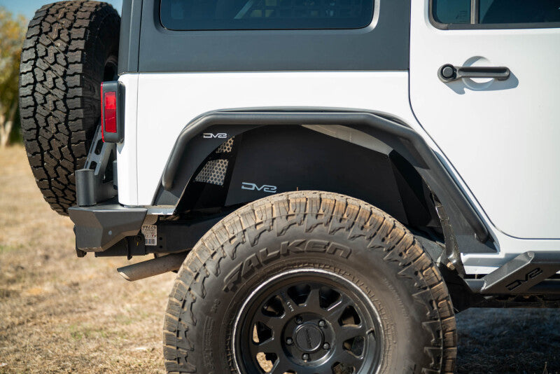 DV8 Offroad 07-18 Jeep Wrangler JK Rear Inner Fender - Satin Black