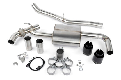 Dinan 16-23 BMW X1/X2 xDrive28i (F48/F39) Valved Axleback Exhaust System - Black Tips