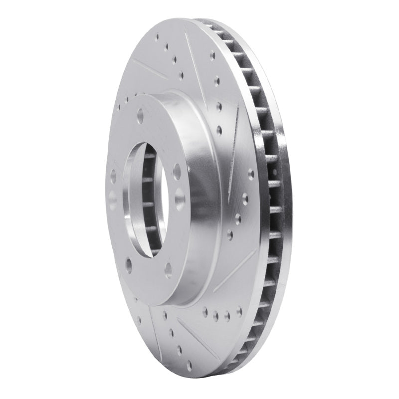 R1 Concepts R1 03-06 Kia SORENTO Front Right Drilled & Slotted Silver Brake Rotor