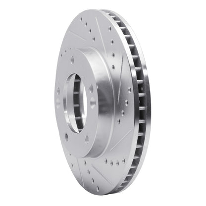 R1 Concepts R1 03-06 Kia SORENTO Front Right Drilled & Slotted Silver Brake Rotor