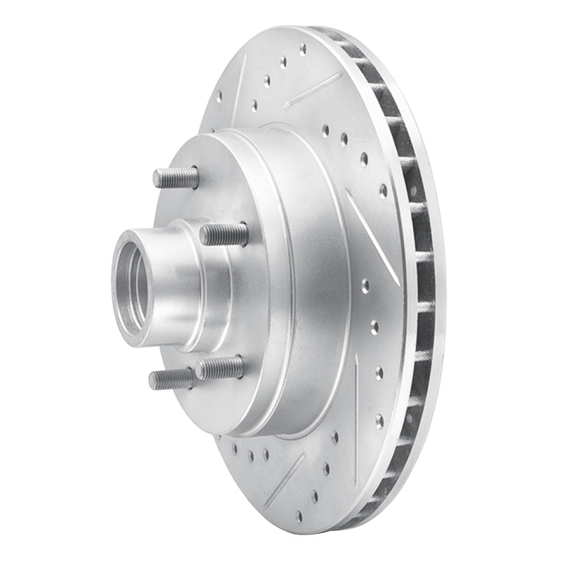 R1 Concepts R1 1991-1996 Buick Roadmaster Front Left Drilled & Slotted Silver Brake Rotor