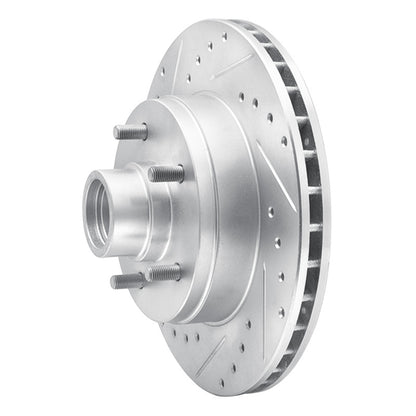 R1 Concepts R1 1991-1996 Buick Roadmaster Front Left Drilled & Slotted Silver Brake Rotor