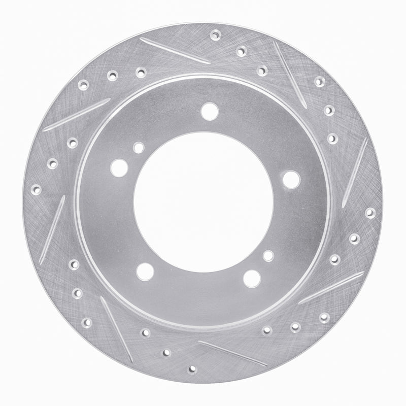 R1 Concepts R1 91-98 Chevrolet Tracker Front Right Drilled & Slotted Silver Brake Rotor