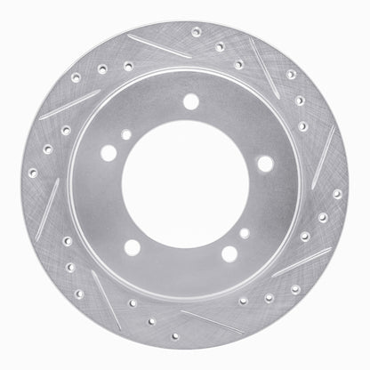R1 Concepts R1 91-98 Chevrolet Tracker Front Right Drilled & Slotted Silver Brake Rotor