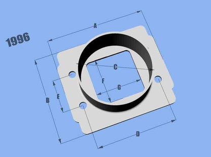 Vibrant MAF Sensor Adapter Plate Toyota w/ Bosch MAF Sensor w/ 3in ID filter only