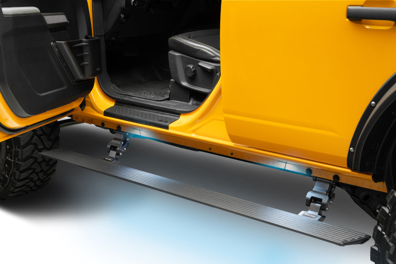 Go Rhino RealTruck 21-24 Ford Bronco 4dr VoltStep Electric Running Board Kit (No Drill) - Tex. Blk