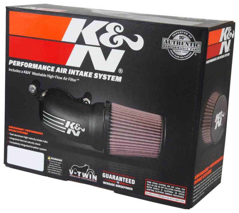 K&N Engineering K&N 01-17 Harley-Davidson Softail / Dyna FI Performance Air Intake System Silver