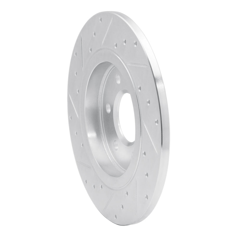 R1 Concepts R1 06-09 Buick TERRAZA Rear Right Drilled & Slotted Silver Brake Rotor