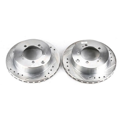 PowerStop Power Stop 91-96 Dodge Stealth Rear Evolution Drilled & Slotted Rotors - Pair