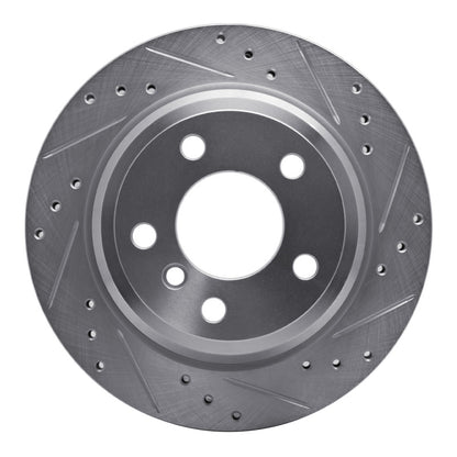 R1 Concepts R1 06-20 BMW 420i (Mexico) Rear Right Drilled & Slotted Silver Brake Rotor