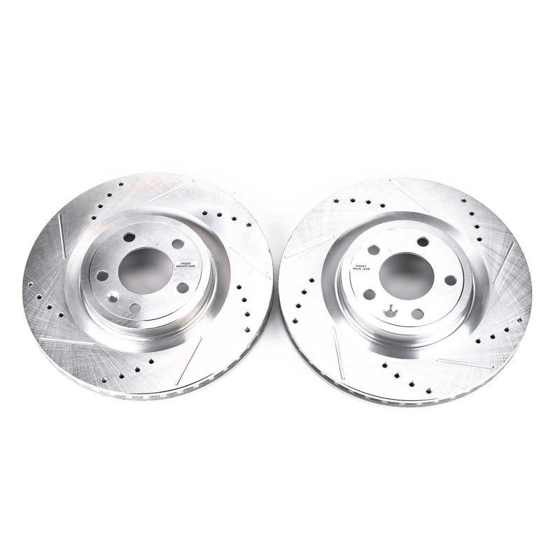 PowerStop Power Stop 11-14 Ford Mustang Front Evolution Drilled & Slotted Rotors - Pair