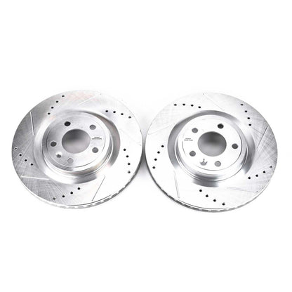 PowerStop Power Stop 11-14 Ford Mustang Front Evolution Drilled & Slotted Rotors - Pair