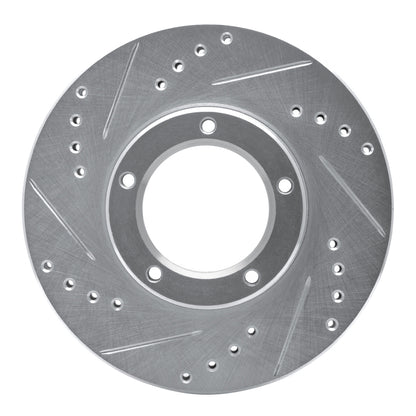 R1 Concepts R1 89-08 Toyota Hilux (Mexico) Front Left Drilled & Slotted Silver Brake Rotor