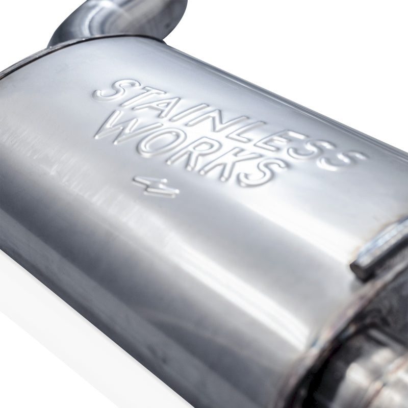 Stainless Works 2024 Mustang GT Catback Dual Tips Legend Sound H-Pipe Factory Connect Exhaust