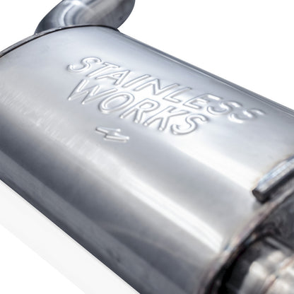 Stainless Works 2024 Mustang GT Catback Dual Tips Legend Sound H-Pipe Factory Connect Exhaust