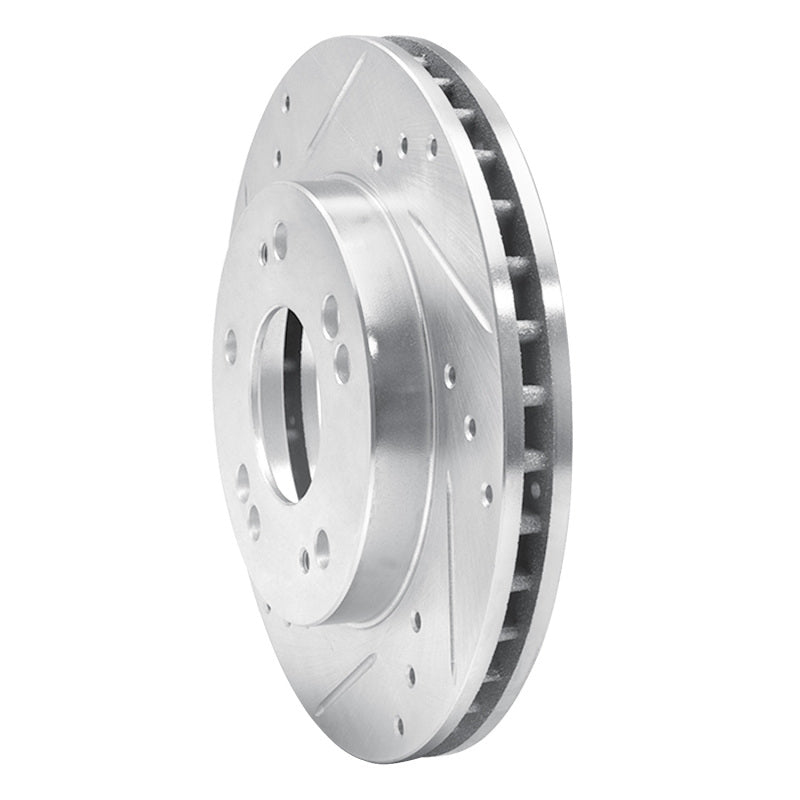 R1 Concepts R1 90-05 Chrysler SEBRING Front Left Drilled & Slotted Silver Brake Rotor