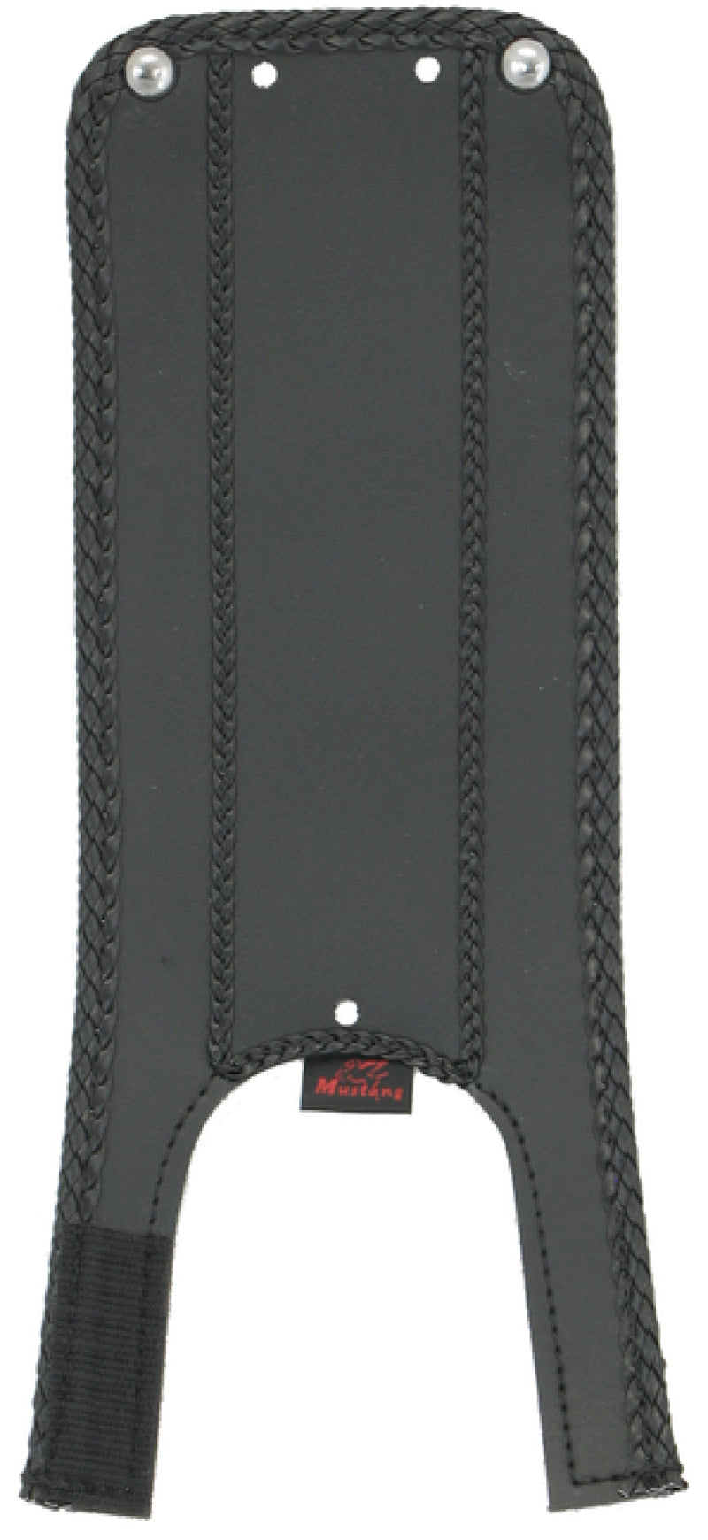 Mustang Motorcycle Mustang 00-17 Harley Softail w/Square Dash Tank Bib - Black
