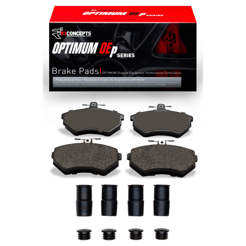 R1 Concepts R1 88-92 Audi 90 Front Optimum OE Pads & Hardware Kit