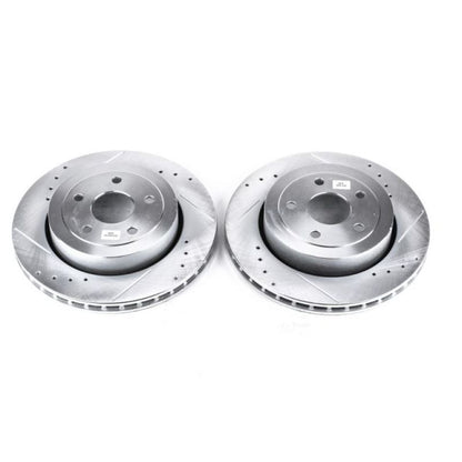 PowerStop Power Stop 06-10 Jeep Grand Cherokee Rear Evolution Drilled & Slotted Rotors - Pair