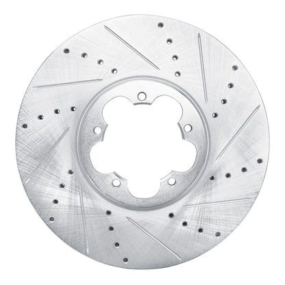 R1 Concepts R1 14-19 Ford Transit-150 Front Right Drilled & Slotted Silver Brake Rotor