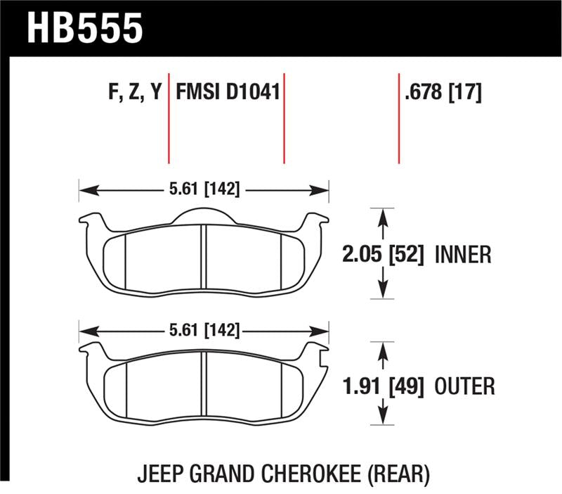 Hawk Performance Hawk 06-10 Jeep Commander / 05-10 Grand Cherokee / 05-10 Armada / 04 Pathfinder / 04-10 Tital 5.6L /