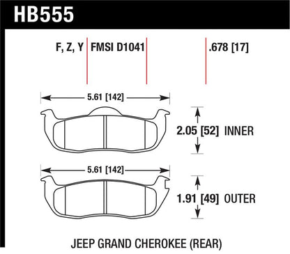 Hawk Performance Hawk 06-10 Jeep Commander / 05-10 Grand Cherokee / 05-10 Armada / 04 Pathfinder / 04-10 Tital 5.6L /