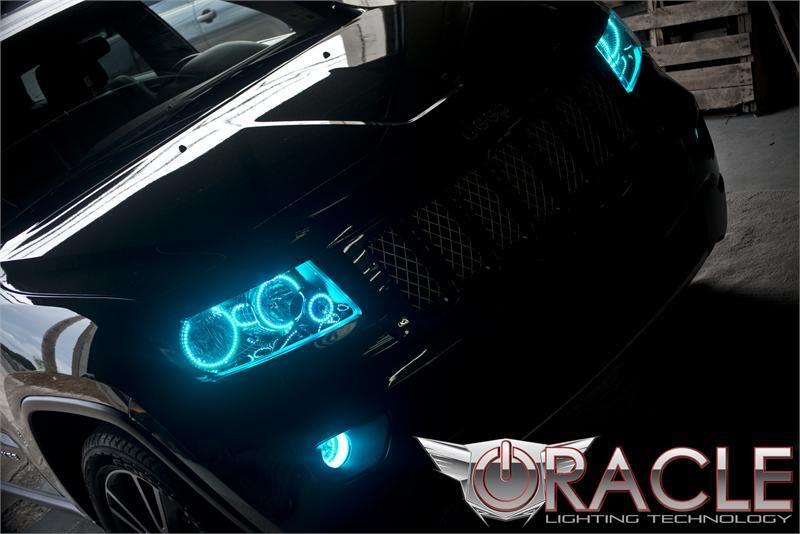 ORACLE Lighting Oracle Jeep Grand Cherokee 11-13 Triple Halo Kit - ColorSHIFT w/o Controller