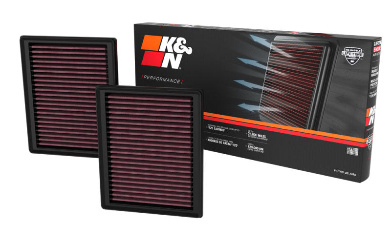 K&N Engineering K&N 2023 Nissan Z 3.0L V6 Replacement Air Filter (Includes 2 Filters)