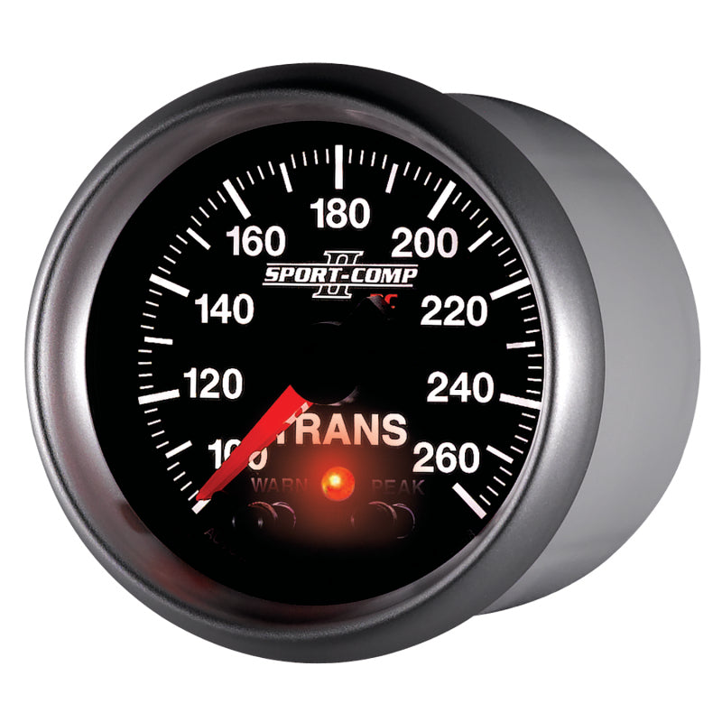 Autometer Elite 52.4mm 100-260F Transmission Temperature Peak & Warn w/ Electronic Control Gauge