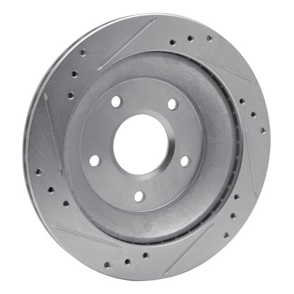 R1 Concepts R1 85-92 Chevrolet Camaro Rear Right Drilled & Slotted Silver Brake Rotor
