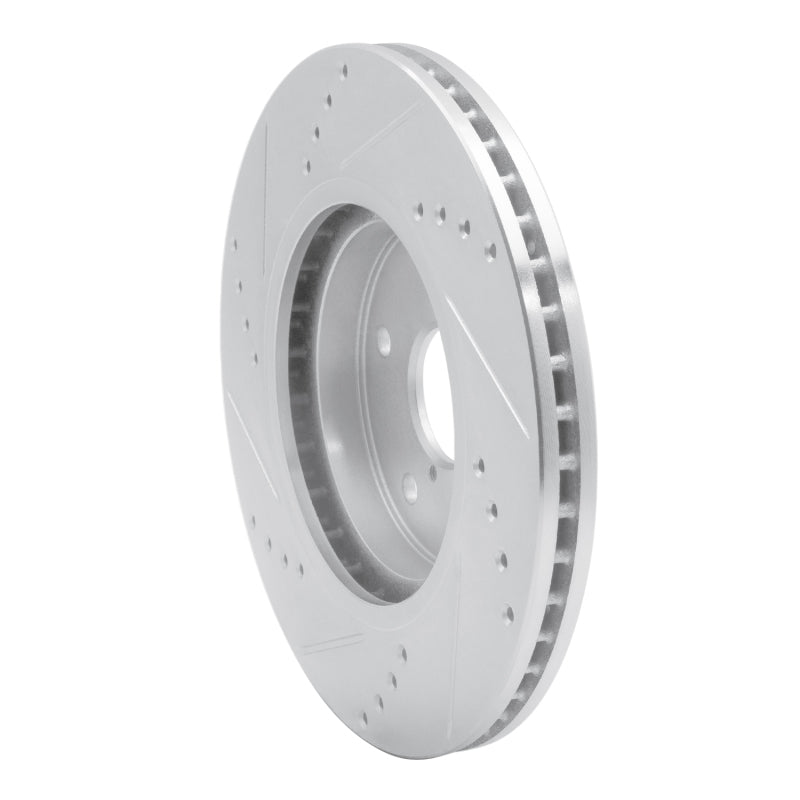 R1 Concepts R1 19-24 Subaru Forester Front Right Drilled & Slotted Silver Brake Rotor
