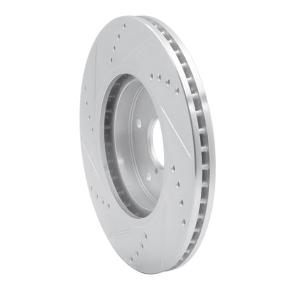 R1 Concepts R1 19-24 Subaru Forester Front Right Drilled & Slotted Silver Brake Rotor