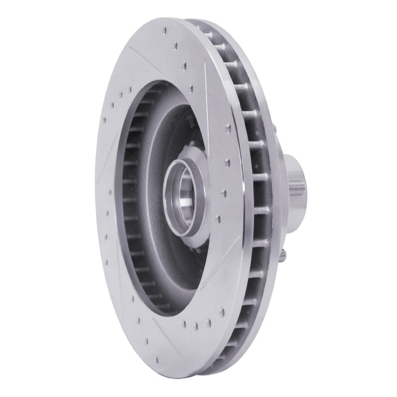 R1 Concepts R1 1969-1973 Chrysler New Yorker Front Left Drilled & Slotted Silver Brake Rotor