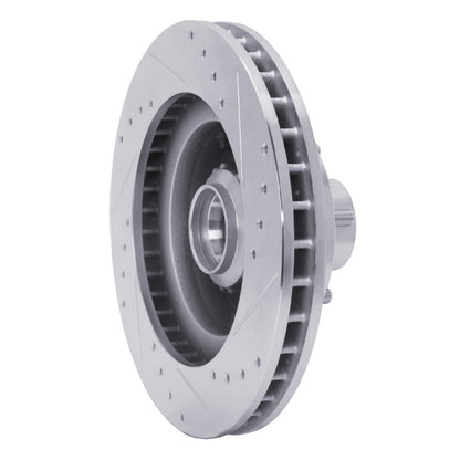 R1 Concepts R1 1969-1973 Chrysler New Yorker Front Left Drilled & Slotted Silver Brake Rotor
