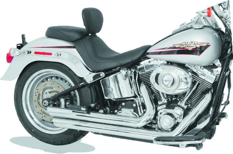 Mustang Motorcycle Mustang 97-07 Harley Rd King,06-07 Str Glide,00-05 Eagle Touring 1PC Seat Deluxe - Black