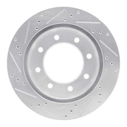 R1 Concepts R1 99-05 Ford F-250 2WD (Super Duty) Rear Right Drilled & Slotted Silver Brake Rotor