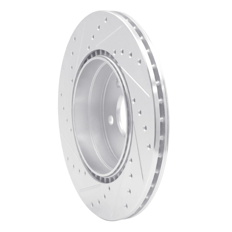 R1 Concepts R1 93-02 Mercedes-Benz SL500 Rear Right Drilled & Slotted Silver Brake Rotor