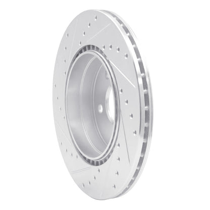 R1 Concepts R1 93-02 Mercedes-Benz SL500 Rear Right Drilled & Slotted Silver Brake Rotor