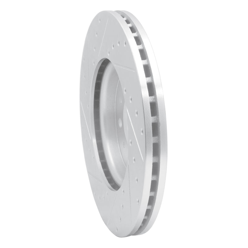 R1 Concepts R1 16-21 Buick LaCrosse Front Right Drilled & Slotted Silver Brake Rotor