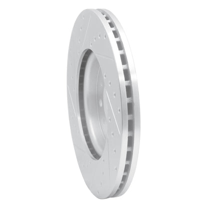 R1 Concepts R1 16-21 Buick LaCrosse Front Right Drilled & Slotted Silver Brake Rotor