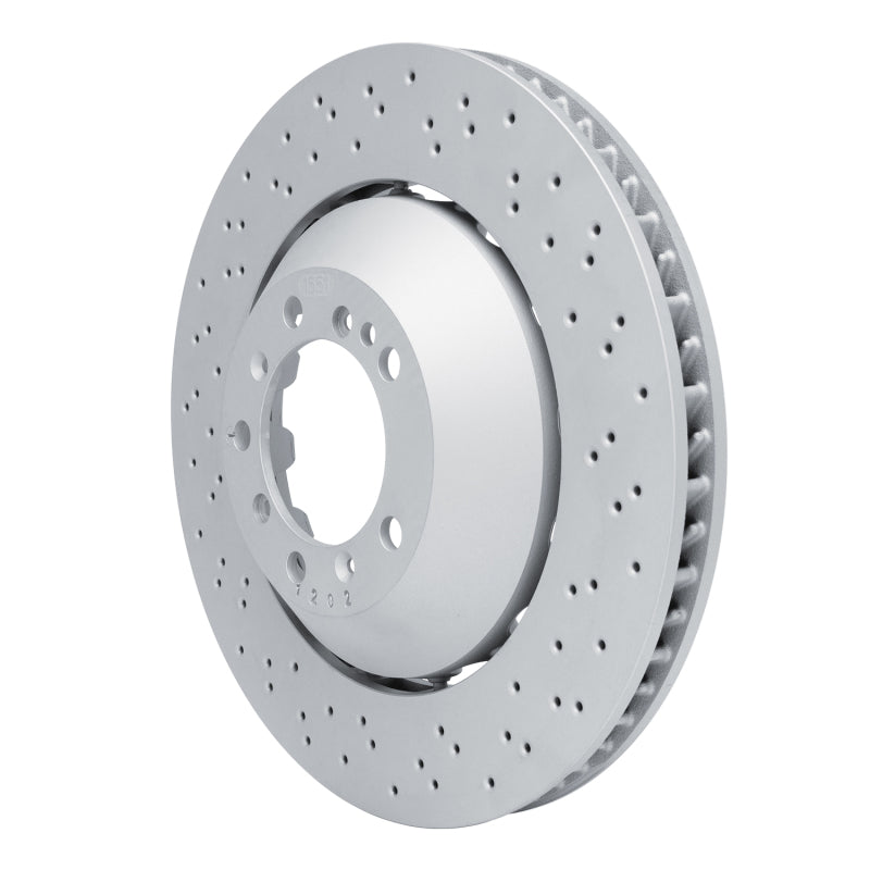 DFC 16-23 Porsche Cayman Right Front Drilled Hi-Carbon Alloy Geomet Coated Rotor