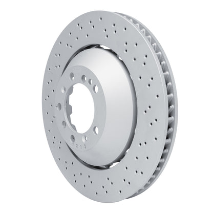 DFC 16-23 Porsche Cayman Right Front Drilled Hi-Carbon Alloy Geomet Coated Rotor