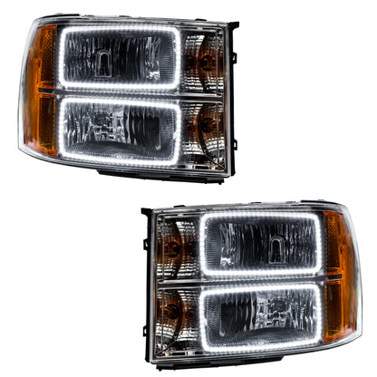 ORACLE Lighting Oracle 07-13 GMC Sierra SMD HL - Square Ring Design - White
