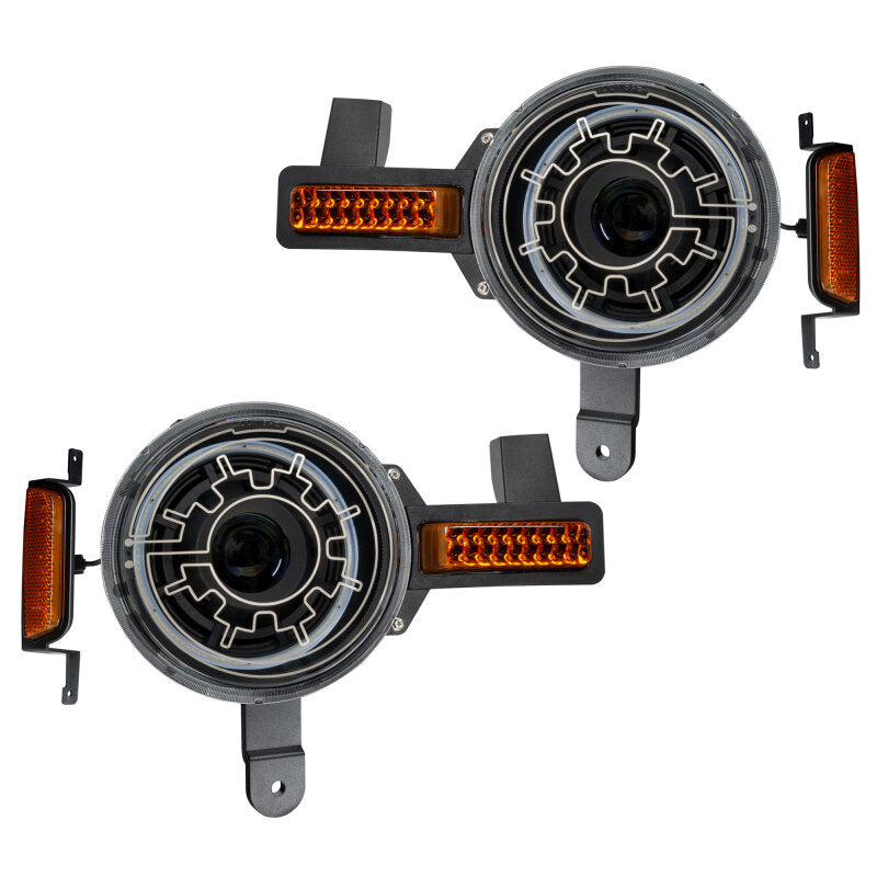 ORACLE Lighting Oracle 2021+ Ford Bronco Oculus Bi-LED Projector Headlights w/ Heated Lenses
