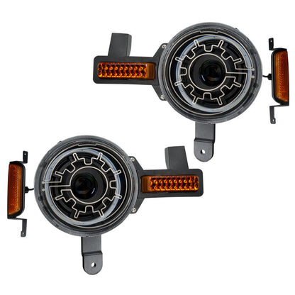 ORACLE Lighting Oracle 2021+ Ford Bronco Oculus Bi-LED Projector Headlights w/ Heated Lenses