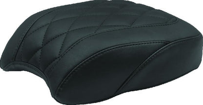 Mustang Motorcycle Mustang 97-21 Harley Touring Sissy Bar Pad (12 inch x 9 inch) Diamond Stitch- Black