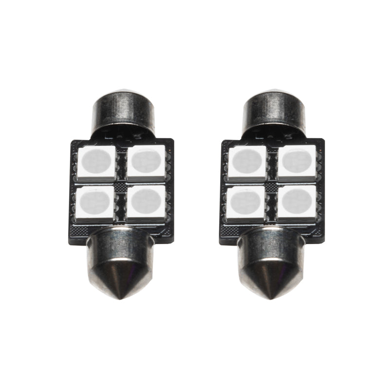ORACLE Lighting Oracle 33MM 4 LED 3-Chip Festoon Bulbs (Pair) - Blue