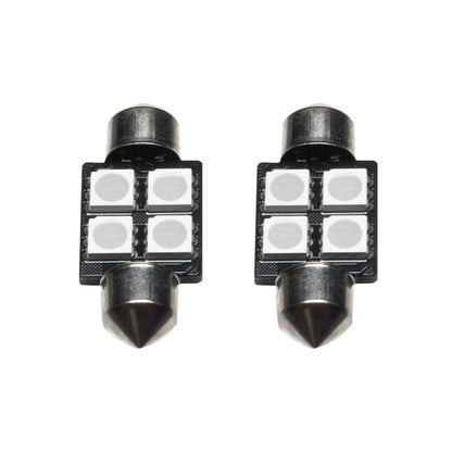 ORACLE Lighting Oracle 33MM 4 LED 3-Chip Festoon Bulbs (Pair) - Blue